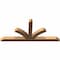 Ekena Millwork Richland Timber Gable Bracket, Western Red Cedar, 60"W x 27"H x 3 1/2"D x 3 1/2"F, 11/12 Pitch GBW060X27X0404RIC00SWR - alternate 3
